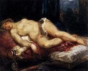 Eugene Delacroix Odalisque Reclining on a Divan oil painting on canvas